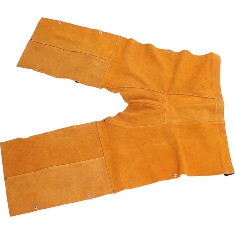 Tablier de Soudage en Cuir Ajustement des Jambes Fendues Vêtements de Protection Ignifuges MOVE Chaps de SoudageChapes en Cuir pour SoudageJambières de Protection pour SoudageVêtements de (1/5)