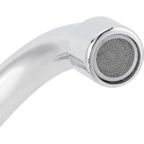 Robinet D'eau Froide Simple Mural en Laiton, Robinet de Cuisine Pivotant à 360 Degrés avec Connexion G1 2 Pouces pour évier de Cuisine Domestique (LQ-3092 25 cm) (1/5)