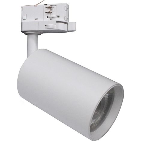 Faretto LED 30W Binario Trifase Bianco con Switch CCT 3 colori Selezionabile