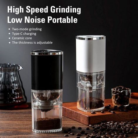 Moulin À Café - Acier Inoxydable - Pour Grains Et Épices - Chambre Amovible - 1 Pièce (1/5)