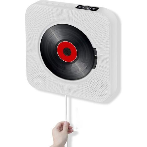 Cd Player English Learning Student Repeater With Fm Radio Wall-Mounted Bluetooth Cd Player Retro (1/5)