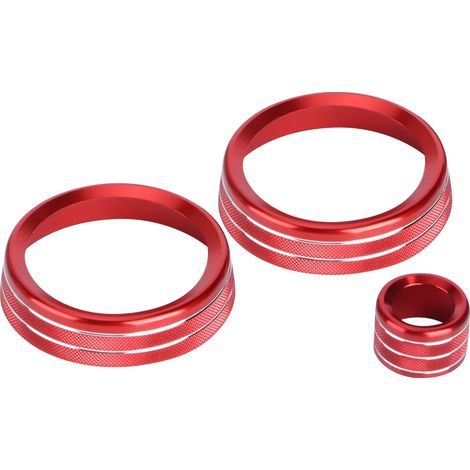 de 3 boutons rotatifs en alliage d aluminium avec bague de (1/4)