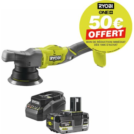 Polisseuse RYOBI 18V One+ R18P - Batterie 4,0Ah et chargeur (1/5)