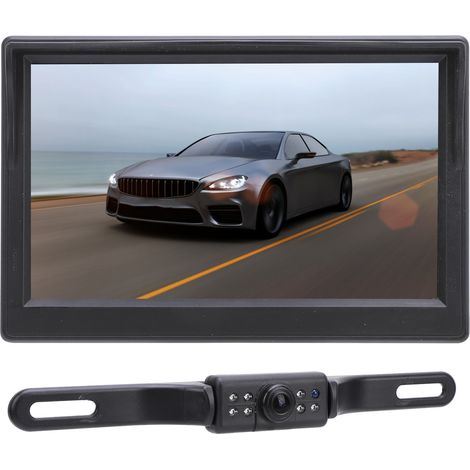 Caméra de recul sans fil pour camion HD 1080p avec écran LCD 5 pouces, vision nocturne, grand angle de 140°, étanchéité IP69. (1/5)