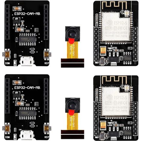2pcs ESP32-CAM Camera Module ESP32-S OV2640 2MP Camera Development Board Wireless WiFi Bluetooth with TF Card Slot for Arduino Raspberry Pi (1/5)