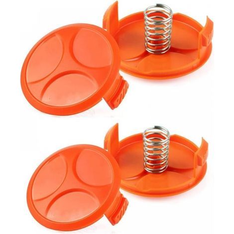 tappi per bobina + 4 molle, ricambi e accessori compatibili con i decespugliatori Black & Decker AF-100 RC-100-P, tappi per bobina di ricambio compatibili con Black & Decker (1/5)