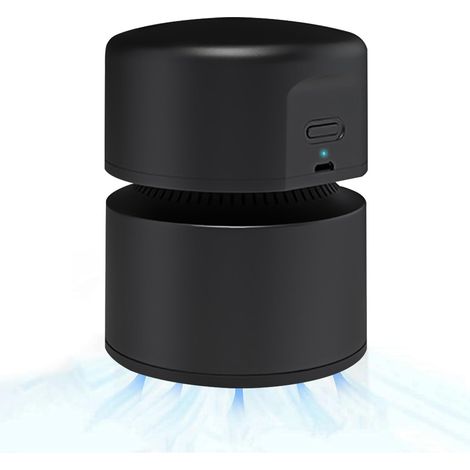 Aspirateur de Table Sans Fil, Aspiration 800Pa, Noir, pour Clavier Bureau Voiture (1/5)