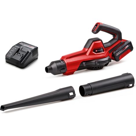 Einhell 3433560 Power X-Change Soffiatore a batteria 18V 250 Km-h 120 m³-h tubo 3 pezzi display LED 1x4.0 Ah (1/5)
