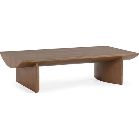 Table basse en frêne noyer sculpturale - Noyer (1/5)