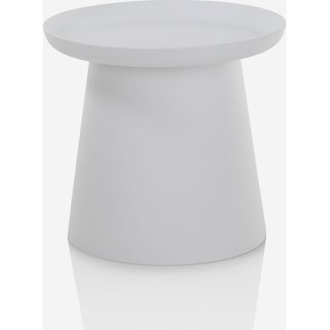 Tavolino rotondo in polipropilene da salotto Talik - Bianco (1/4)