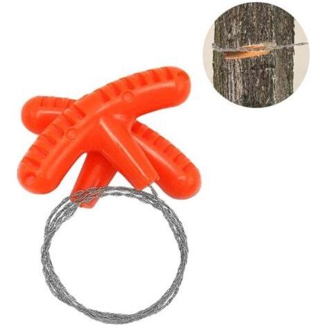 Scie à Fil en Acier Inoxydable, scie électrique de poche à poignée en pp Facile à Ranger Câble Outil De Scie Kit pour l'extérieur le Camping Randonnée (1/5)