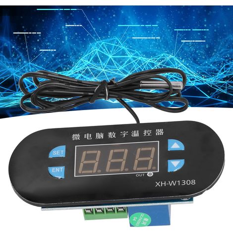 Digitaler Temperaturregler XH-W1308 mit präziser Temperatureinstellung und 0,1°C-Anzeige blauer Bildschirm (1/5)