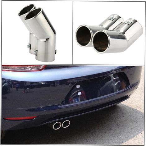Jeffergarden Silencieux d'échappement double tube en acier inoxydable pour VW Golf 4 Bora Jetta (1/5)