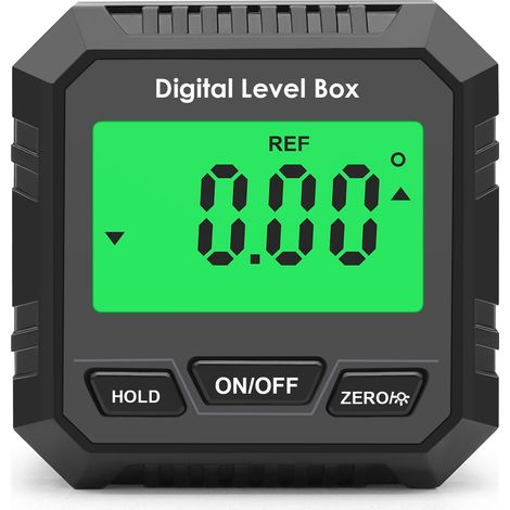 Nivel electrónico digital y transportador de ángulos, inclinómetro digital magnético, herramienta de medición de ángulos para carpintería, construcción y mecanizado.