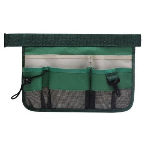 Tablier de jardin pour femme, ceinture à outils réglable avec 8 poches, ceinture de travail Oxford robuste pour jardinage, construction (1/5)