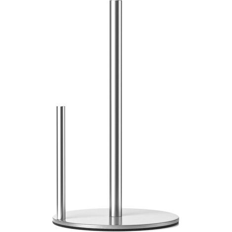 1 Support pour Rouleau de Papier essuie-Tout, Acier Inoxydable, Base lestée, Antidérapant, Cuisine (1/5)
