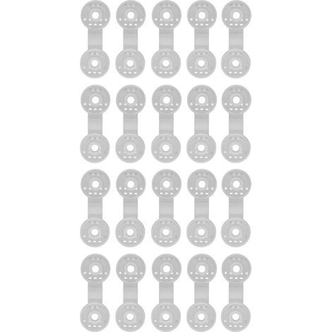 20 pièces pare-soleil Net pince ronde ombre tissu Clips serre Film pince de fixation pour tente serre accessoires (1/5)