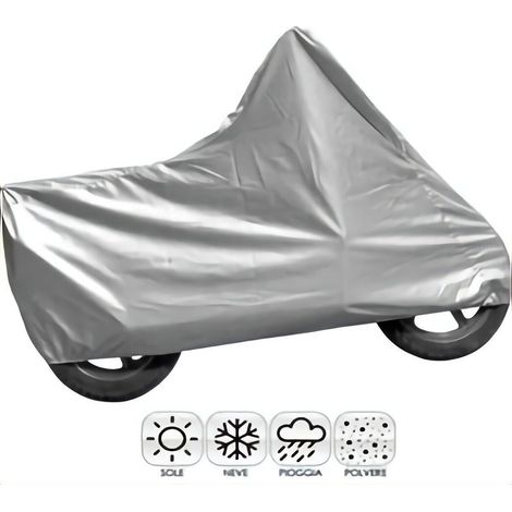 Housse Moto Scooter Gris 205x105x125 Xl Housse Moto Anti Pluie Neige