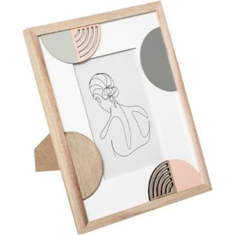 Cadre Photo Design "Geo Thea" 10x15cm Naturel (1/2)