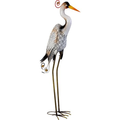 Pájaro decorativo de metal 53.98x22.23x113.03h cm (1/5)