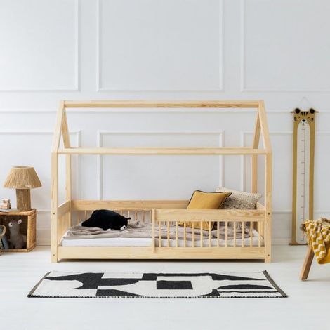 Cama cabaña 90x200 somier incluido Maéva Madera (1/5)