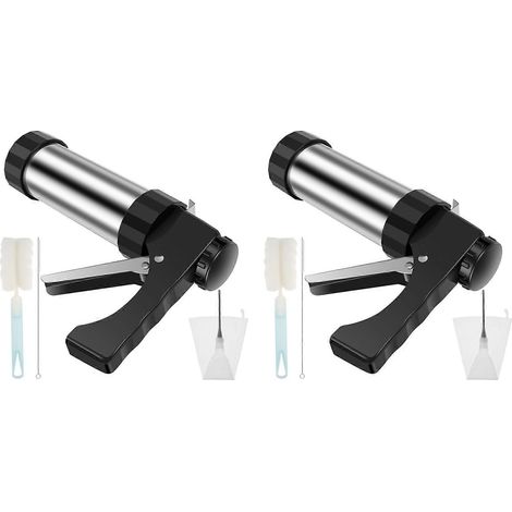 2X churrera churro fabricant machine acier inoxydable churro fabricant kit avec 3 different tips piping nozzle hollow