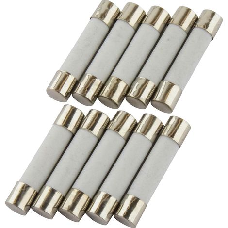10er-Packung 10A Keramiksicherungen, 6 x 30 mm, 250 V Glassicherungen (1/4)