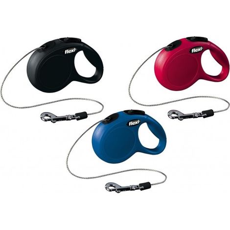 Flexi - New Classic S 8M Leash Cord Black Max 12Kg - (600.7734)