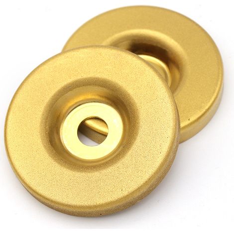 Amoladora multifuncional con revestimiento de titanio (juego de 2), soporte para taladro, disco de esmeril de 49 mm, grano 180