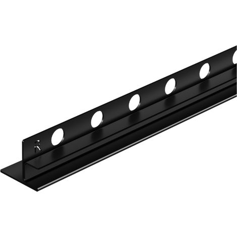 Tira de vidrio inclinada derecha de 120 cm, color negro (1/5)