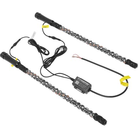 RGB LED Whip Light with Bluetooth App Control, Music Sync for UTV, ATV, Off-Road Truck, Boat, Hunting, Fluid Whip Light Effect (1/5)