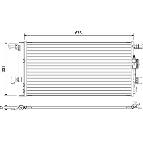 Condenseur, climatisation Valeo 822648 AUDI 80A816411 80A816411M 80A816411N