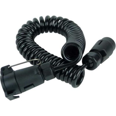 RALLONGE SPIRALE POUR REMORQUE 7 BROCHES 0.75MM²