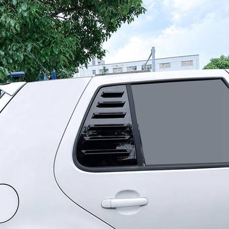 1 Paar glänzend schwarze seitliche Lüftungsgitterabdeckungen für Volkswagen Golf 4 MK4 (Baujahre 1997–2006) (1/4)