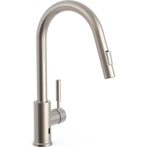 Robinet électronique à bec amovible et à 2 types de jet Acier - TRES 09244501AC (1/2)