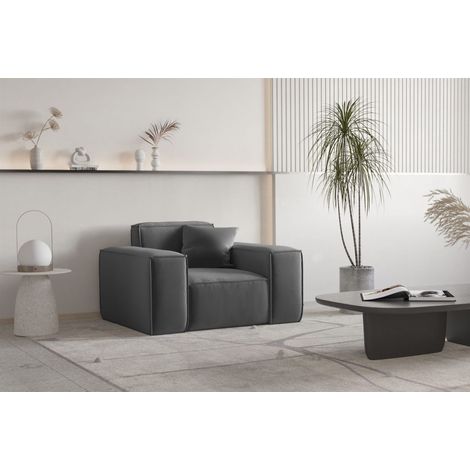 Sessel Designersessel CELES PREMIUM in Stoff Opera Velvet Dunkelgrau (1/3)