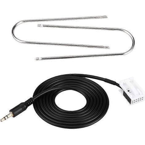 Câble auxiliaire AUX pour autoradio avec outils de démontage pour Peugeot 307, 308, 407, C2, C5 et Citroën (1/4)