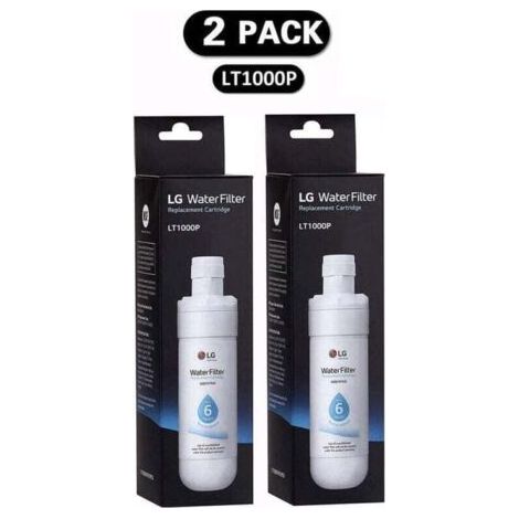 Lot de 2 filtres à eau LT1000P pour réfrigérateur – Compatible avec modèles LT1000P, 1000P, ADQ74793501 – Remplacement facile sans outil (1/3)