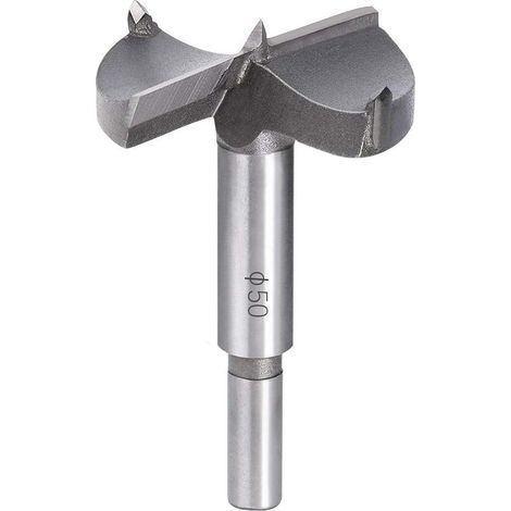 Holzbohrer, 50 mm Hartmetall-Holzsenker, Installation von kugelförmigen Holztüren, Schubladen, Sperrholz, hilft Ihnen, schnell saubere Löcher mit flachem Boden in Holz zu machen (1/5)