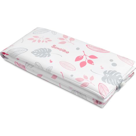 Table à langer de voyage à motif floral, ROSE