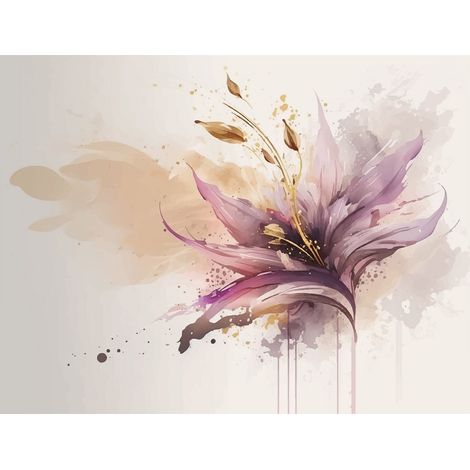 Papier peint panoramique - Fleur - 130 cm x 99 cm (1/2)