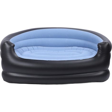 Canapé gonflable imperméable, canapé gonflable durable et portable pour pique-nique à la plage (bleu) (1/5)