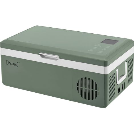 Nevera eléctrica portátil capacidad de 15 litros verde militar in.tec 030009485 (1/5)