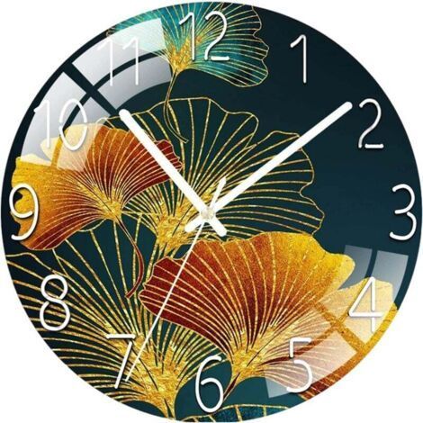 Moderne Wanduhr fürs Wohnzimmer – geräuschloses Quarzwerk – dekoratives Element fürs Schlafzimmer (1/4)