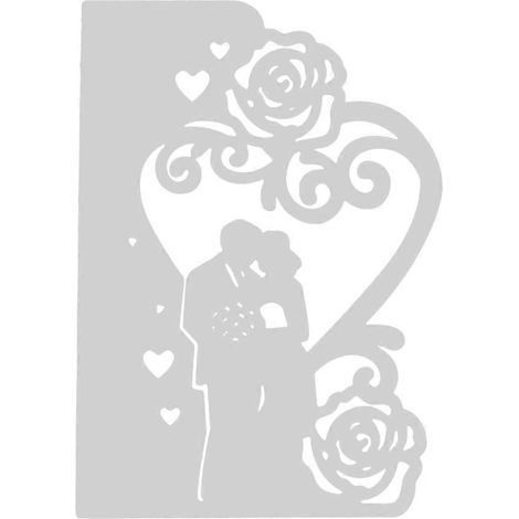 Metall-Stanzteile für Hochzeitseinladungen, DIY-Scrapbooking, dekoratives Prägepapier