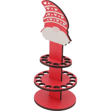 Porte-monnaie de Noël en bois, ornement de bureau, multi-trous, double couche, type B (1/5)