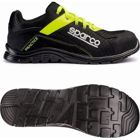 Sparco 07517NRGF Scarpa Antinfortunistica Practice Jos ESD S1P SRC Nero/Giallo 48 (1/2)