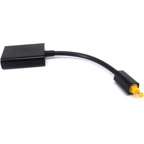 Câble Optique Audio Splitter 1 en 2 sorties Répartiteur de câble audio optique Toslink, Adaptateur fibre Optique,Convertisseur de fibre pour lecteur CD/DVD/TV numérique/PS3/X-Box360 (1/5)