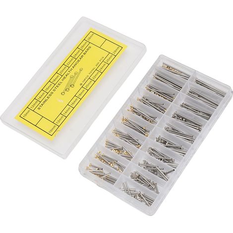 200 goupilles de friction tubulaires en acier inoxydable, barres de pression et embouts à rivets pour la réparation de montres (1/5)
