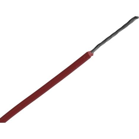 Fils de connexion RS PRO UL3266, 17 0,33 mm² 22 AWG, 300 V, XLPE Rouge, 100m ( Prix pour Bobine de 100 Mètres )